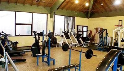 Gimnasio del Hotel en Carilo.